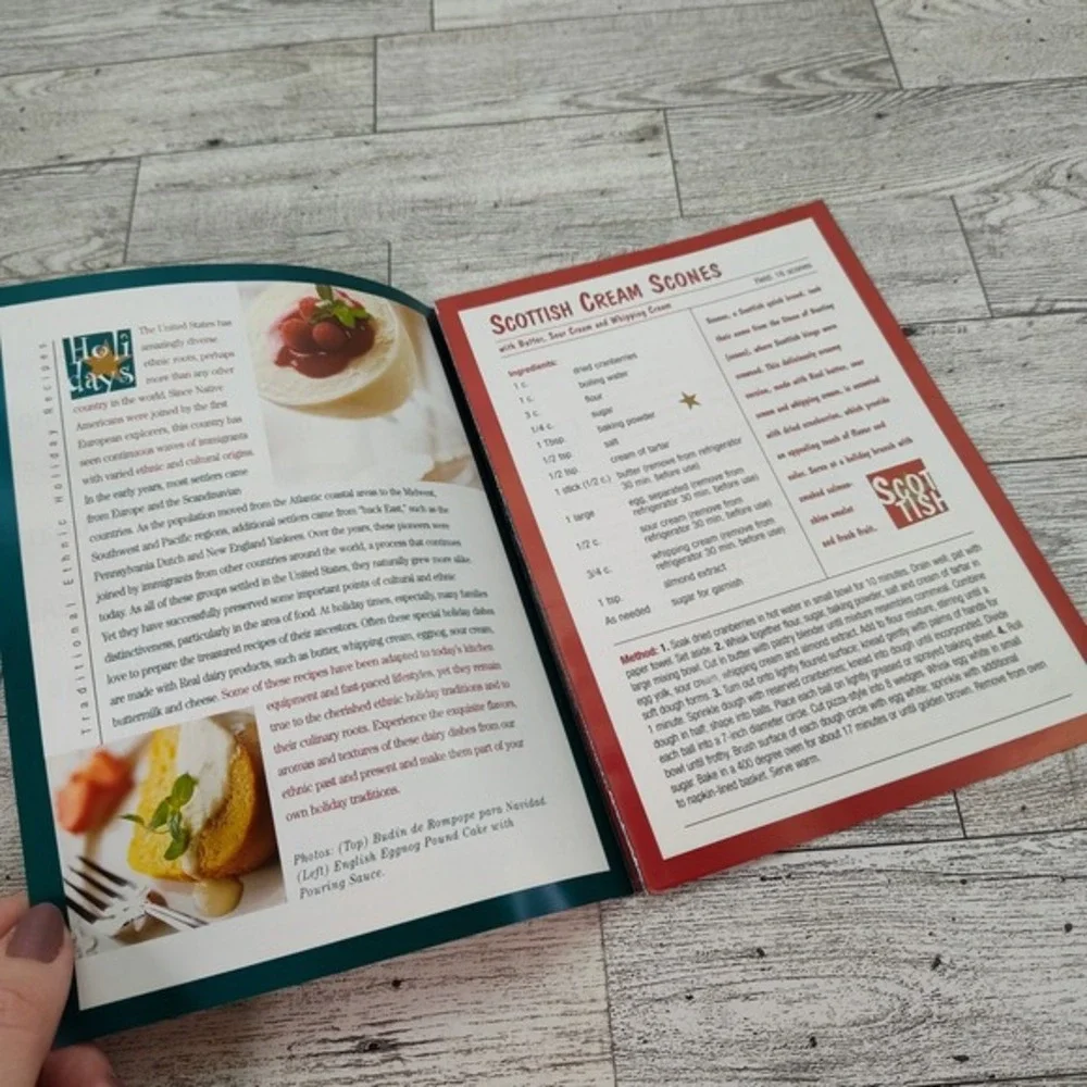 Traditional Ethnic Holiday Recipes 1998 Cookbook Booklet Wisconsin Milk Marketin